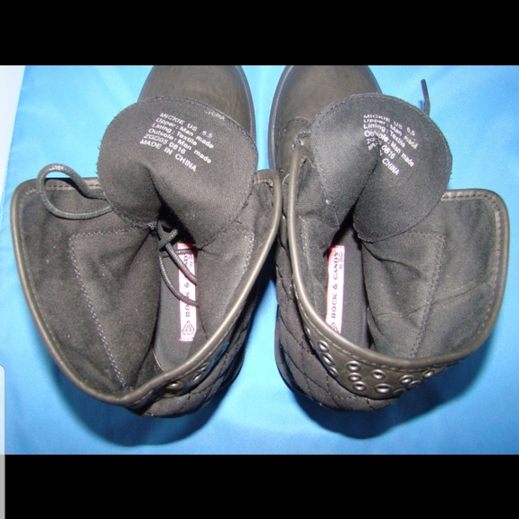 Women's  Rock & Candy Ankle Boots 6.5 Black - Picture 7 of 8